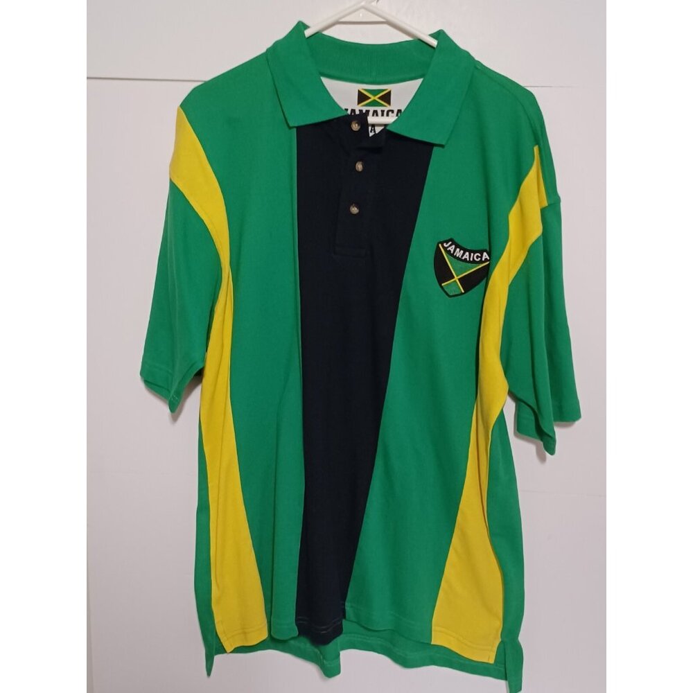 Jamaica Craze Jamaica Club 12  T Shirt Mens Size XL Black /Green/Yellow